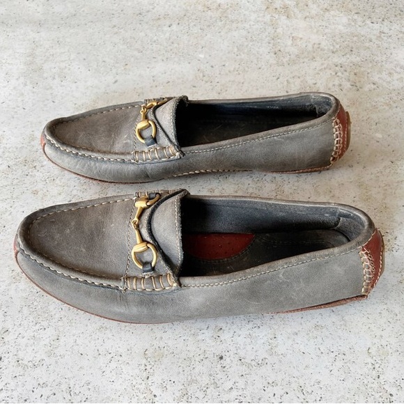 🩶 GUCCI Horsebit Driving Loafers Shoes size 7.5 - Picture 6 of 8